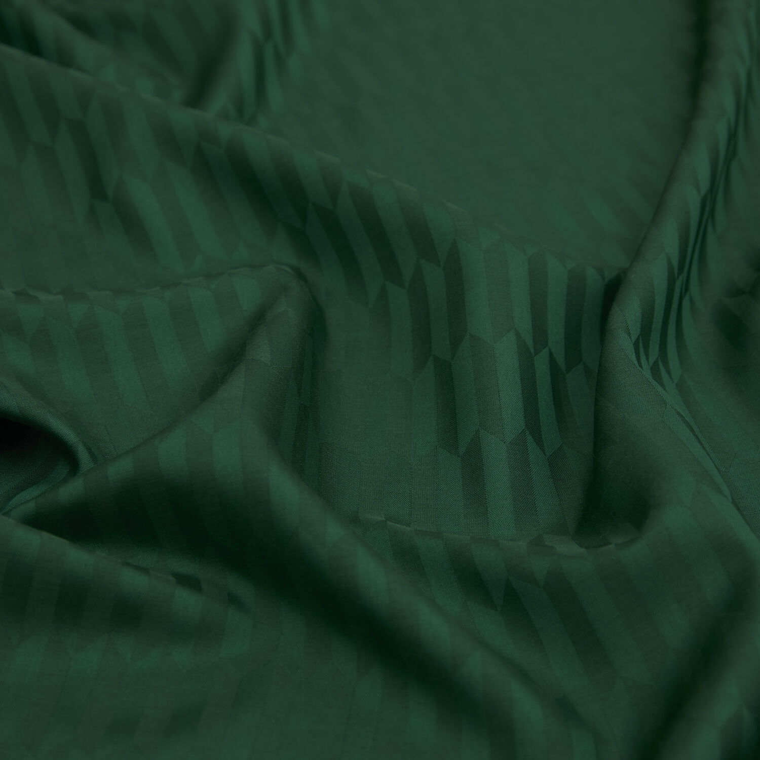 Green Drop Pattern Jacquard Wool Silk Scarf - 3