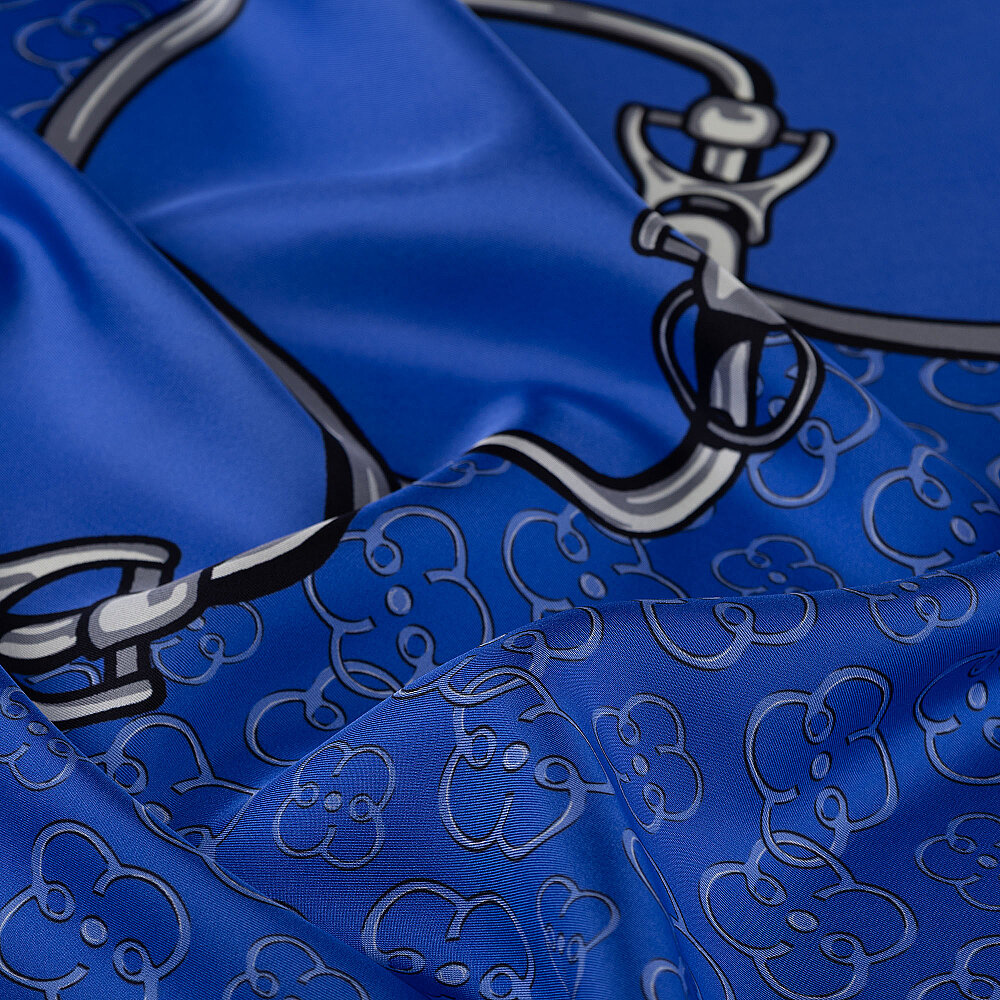 Saks Vismara Harness Patterned Silk Scarf - 3