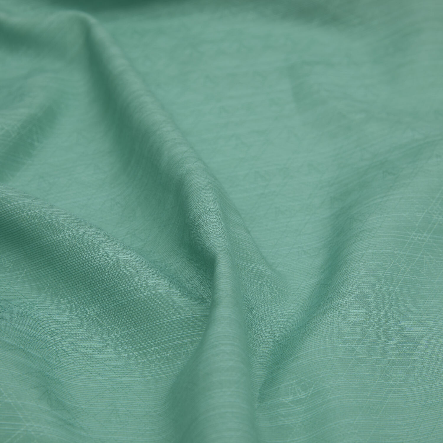 Sciarpa in cotone e seta con motivo monogramma V jacquard - 2