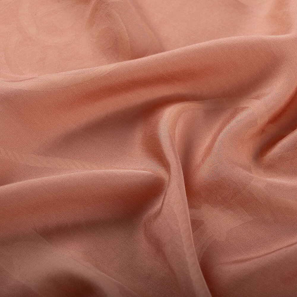 Sciarpa in cotone e seta jacquard con motivo a catena Tile Monarque. - 3