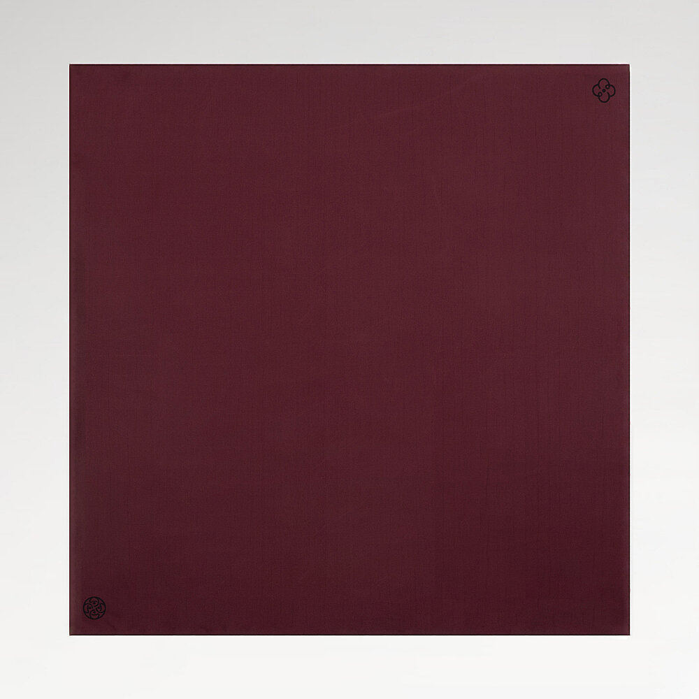 Sciarpa quadrata in twill di seta double-face verde e bordeaux - 2